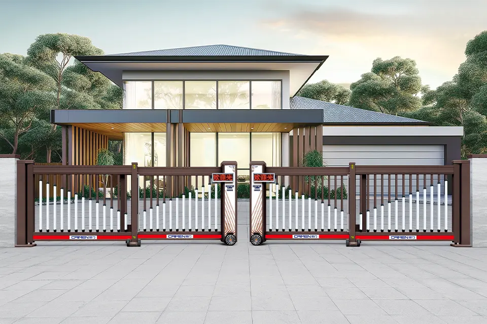 CMPZ-1801 Dark brown（CM-14） Telescopic Swing Gate