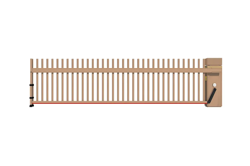 Smart Vertical Pivot GatesBarrier Gate With Fence (2)