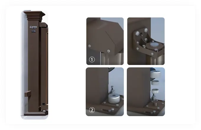 Caimen independently develops built-in shaft