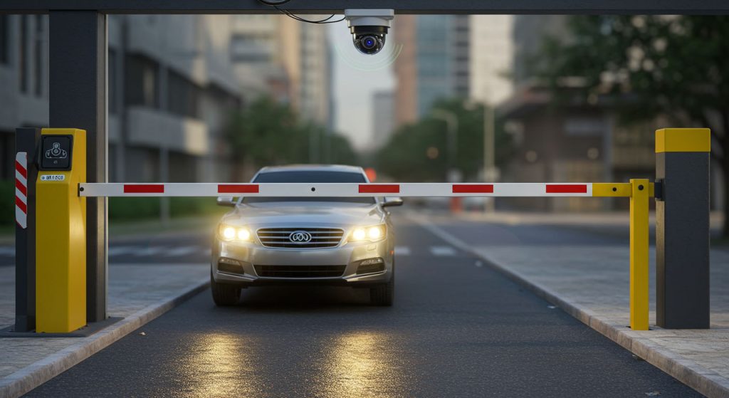 plate recognation boom gate