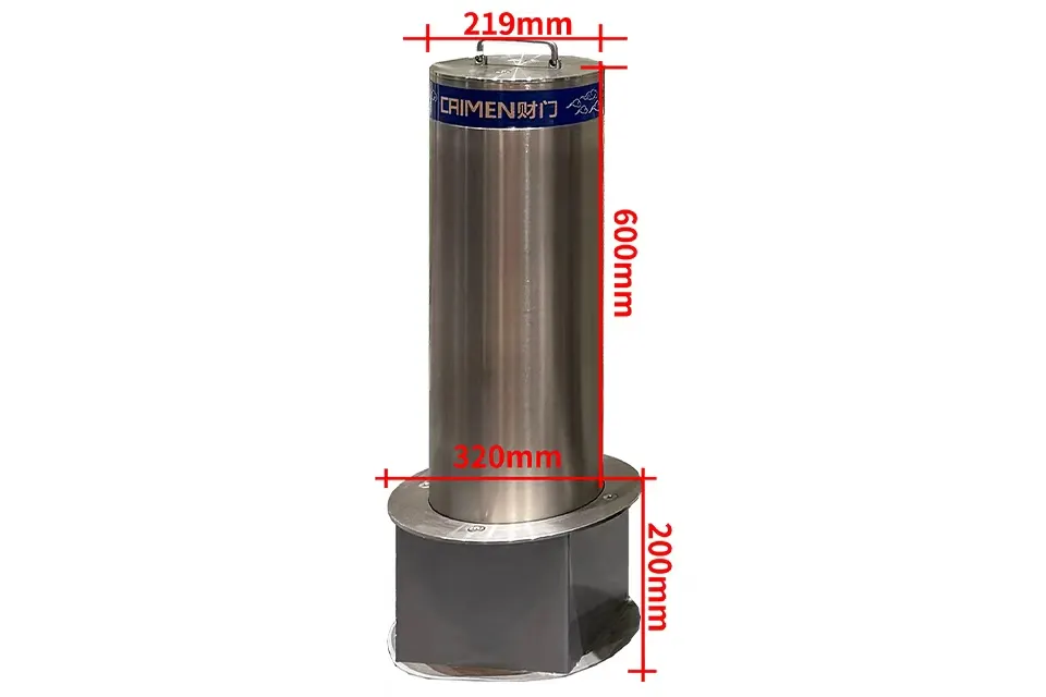 Removable Bollard-size