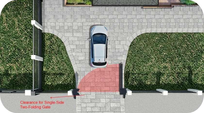Single-Side Two-Folding Gate
