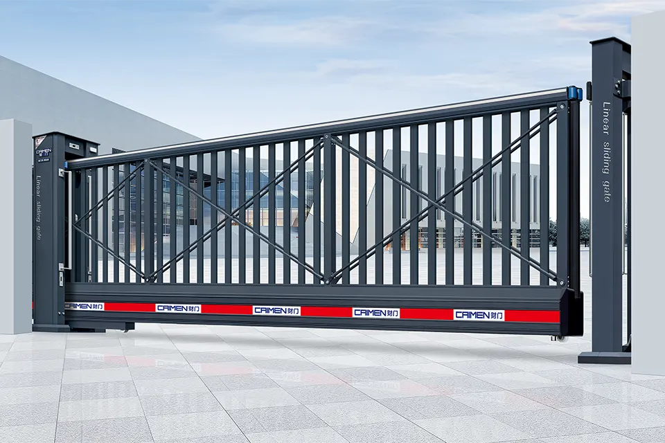 sophisticated Cantilever Sliding Gate enables residential properties to gain access through a space-saving mechanism
