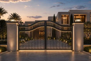 Residential Swing Gate Clearance How Hinge Geometry, Wind Load, and Automation Affect Daily Use Residential Swing Gate Clearance How Hinge Geometry, Wind Load, and Automation Affect Daily Use